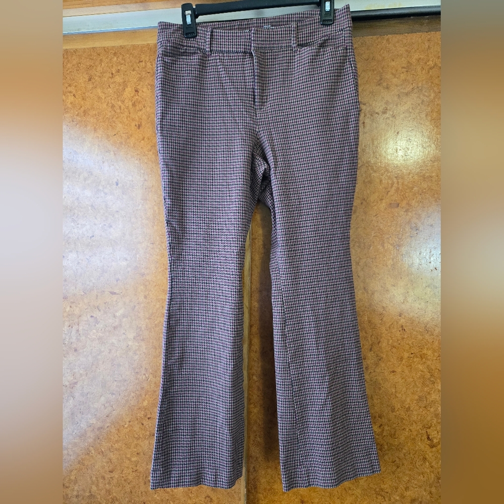 Flare Plaid Pants